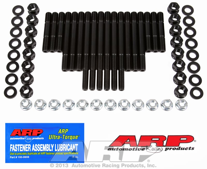 Main Stud Kit, 4-Bolt Main  fits SB Chev Large Journal With 4-6 Bolt Aftermarket Windage Tray 3.25"-3.48" Stroke