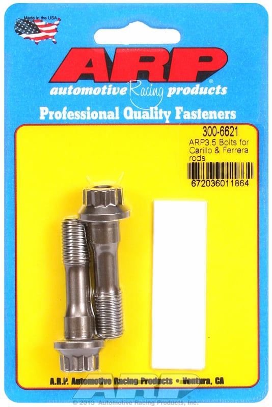 Conrod Bolt Set  fits Carillo & Ferrea Rods (2-Piece) ARP3.5 Material, 7/16" Thread x 1.750" UHL