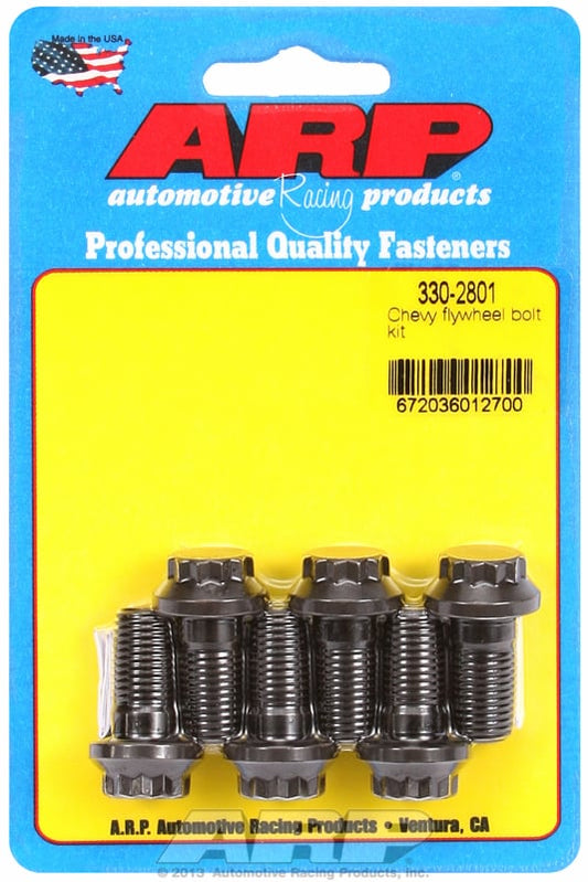 Flywheel Bolt Kit  fits SB/BB Chev With Tilton Flywheel, Use 1/2" Socket, 7/16-20 Thread x .875" UHL