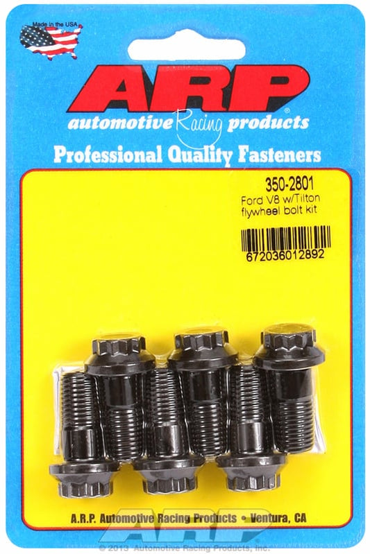 Flywheel Bolt Kit  fits Ford V8 With Tilton Flywheel, Use 1/2" Socket, 7/16-20 Thread x .950" UHL