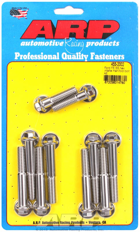 Intake Manifold Bolt Kit, Hex Head S/S   fits FE Ford 390-428