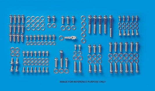 Engine Accessory Bolt Kit, Hex Head Black Oxide  fits GM LS Series With Or Without