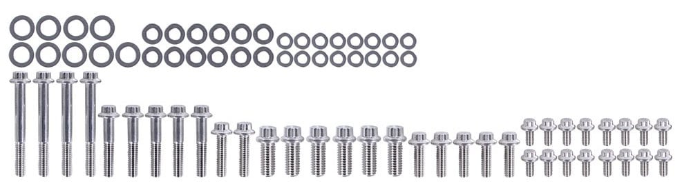 Engine Accessory Bolt Kit, 12-Point Head S/S  fits Ford 302-351 Cleveland