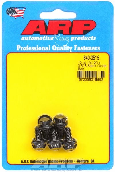 5-Pack Bolt Kit, 12-Point Head Black Oxide
1/4" UNC x .515" UHL With 5/16" Socket Head