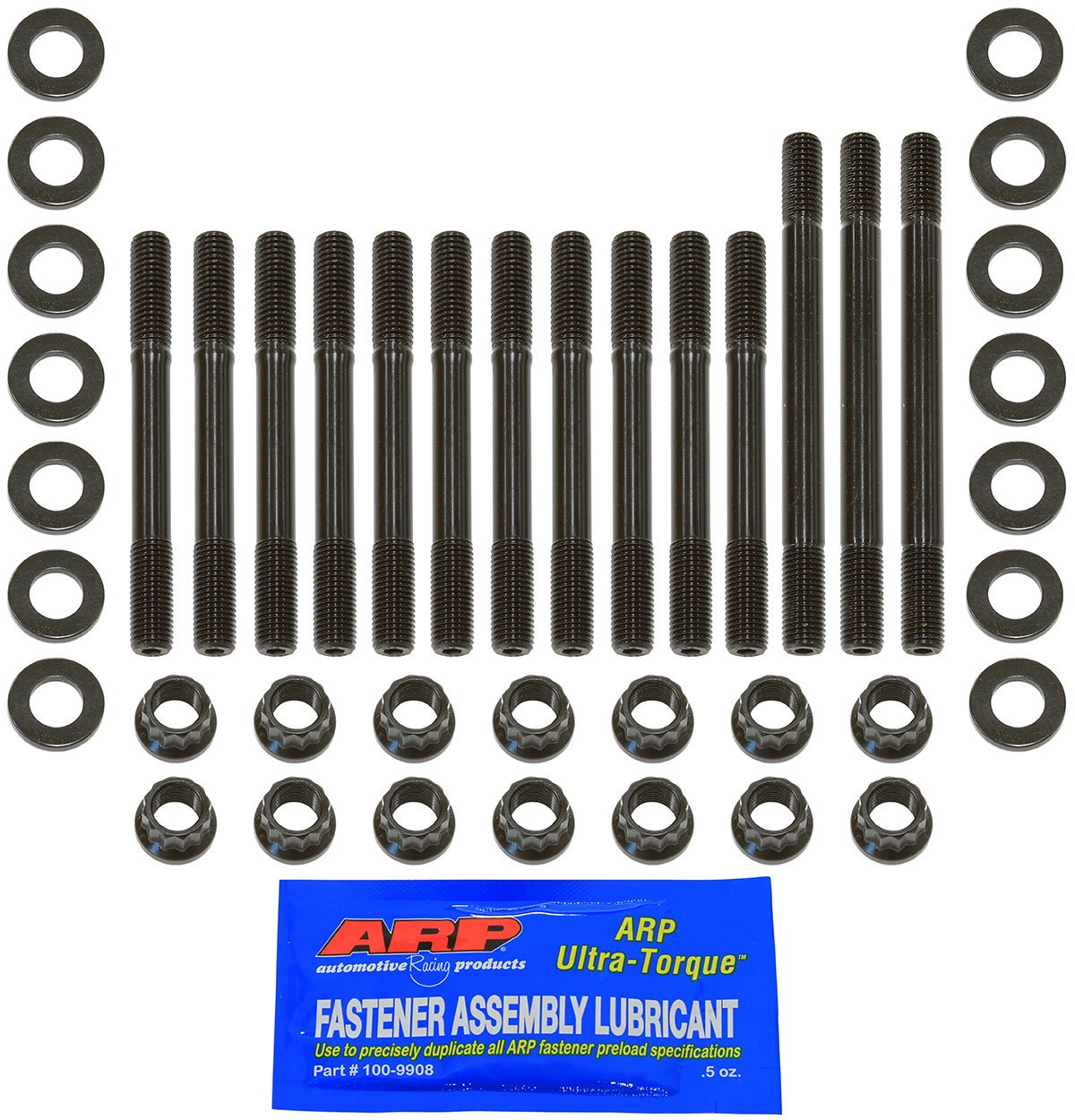 Main Stud Kit, 2-Bolt Main Hex Nut  fits Nissan RB30ET & CA18DET RWD With Girdle