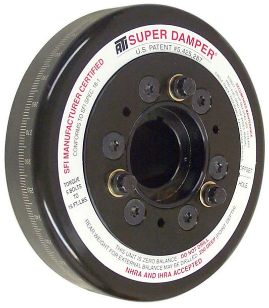 Light Super Damper Harmonic Balancer 7" Dia. SFI Approved  Suit SB Chev, Internal Balance With Standard OEM Front, 3-Ring