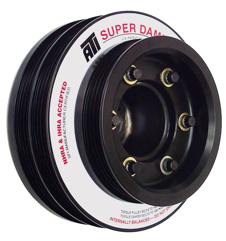 Super Damper Harmonic Balancer SFI Approved
Suit Nissan SR20DET RWD, 4 & 5 Groove With P/S Pulley 11%