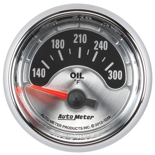 American Muscle Oil Temperature Gauge
2-1/16", Short Sweep Electric, 140-300°F