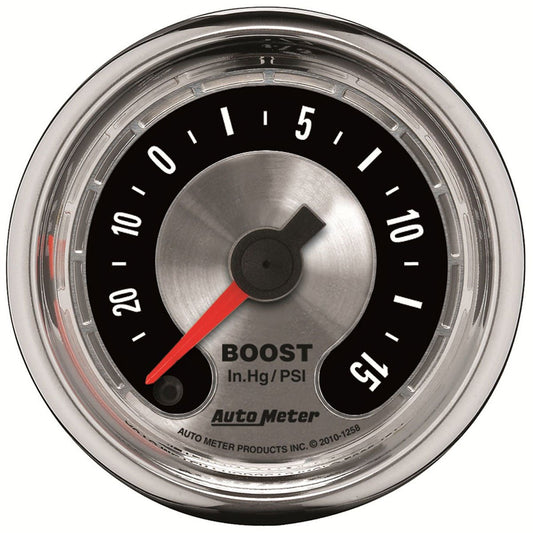 American Muscle Boost/Vacuum Gauge
2-1/16", Full Sweep Electric, 30 In Hg./30 psi