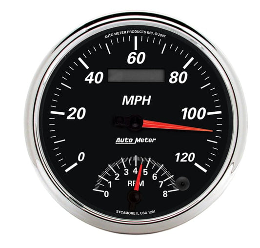 Designer Black II Tach Speedo Combo
5", In-Dash, Electric, 0-120 mph, 0-8,000 rpm