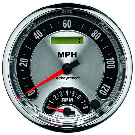 American Muscle Speedometer/Tachometer
120 MPH, 8000 RPM, 5 in