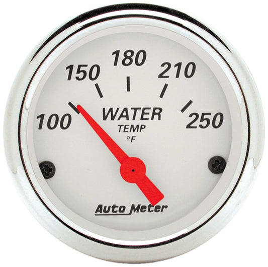 Arctic White Series Water Temperature Gauge  2-1/16", Short Sweep Electric, 100-250°F