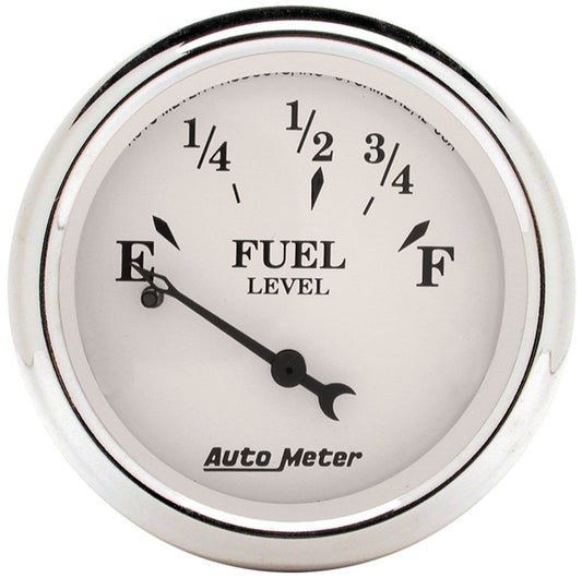 Old Tyme White Series Fuel Level Gauge
2-1/16", Short Sweep Electric, GM, 0 ohms Empty/30 ohms Full