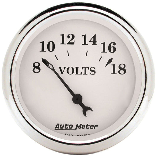 Old Tyme White Series Voltmeter
2-1/16", Short Sweep Electric, 8-18 volts