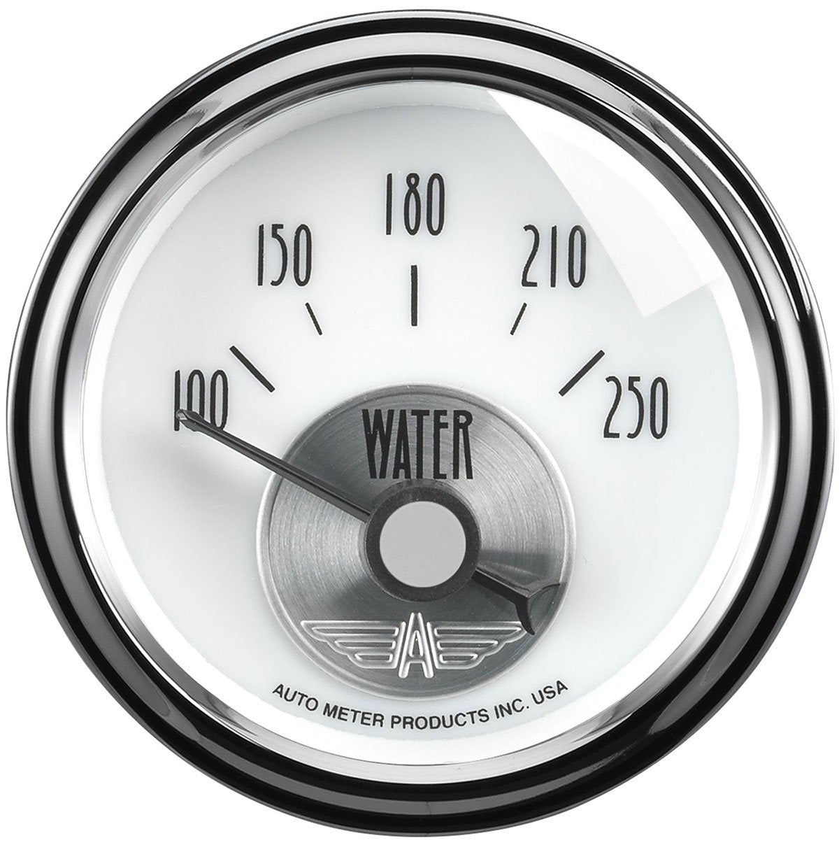 Prestige Series - Pearl Water Temperature Gauge  2-1/16", Short Sweep Electric 100-250°F