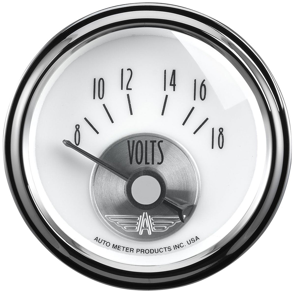 Prestige Series- Pearl Voltmeter Gauge
2-1/16", Full Sweep Electric, 0-18 Volts