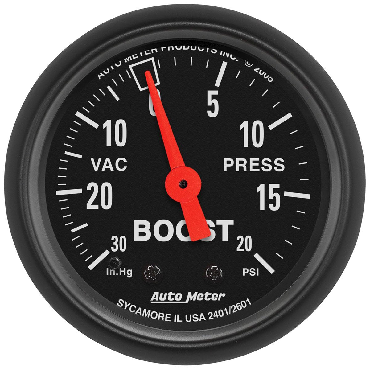 Z-Series Boost/Vacuum Gauge
2-1/16", Mechanical, 30 In Hg./ 20 psi