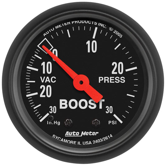 Z-Series Boost/Vacuum Gauge
2-1/16", Mechanical, 30 In Hg./ 30 psi