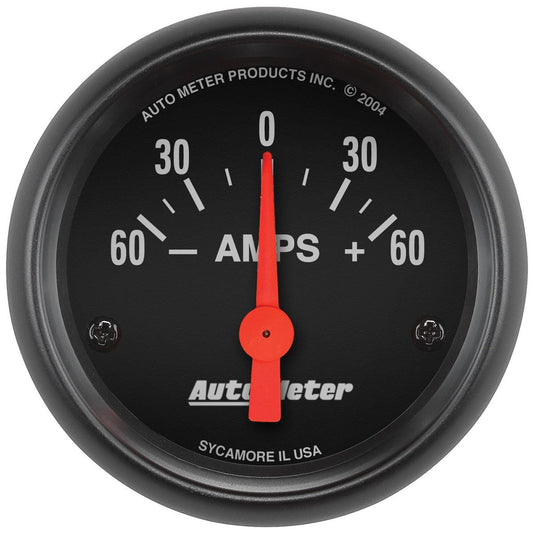 Z-Series Ammeter Gauge
2-1/16", Short Sweep Electric, 60-0-60 amps