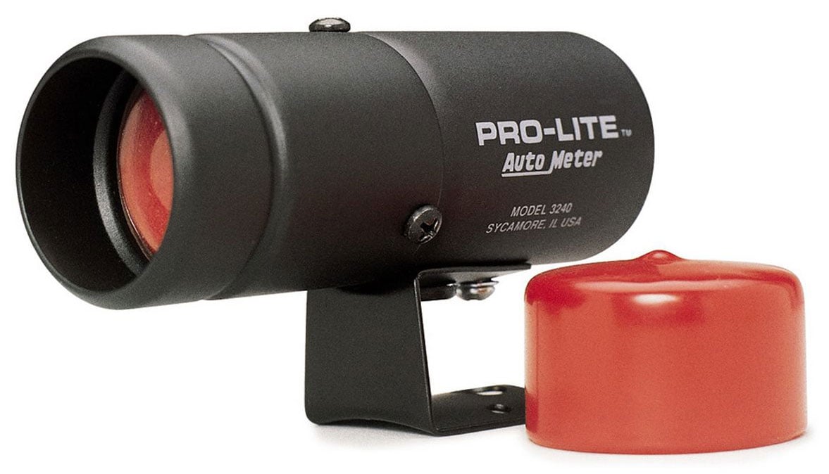 Pro-Lite Warning Light
Black case, red lens and red night cover, 1.625 in. Diameter