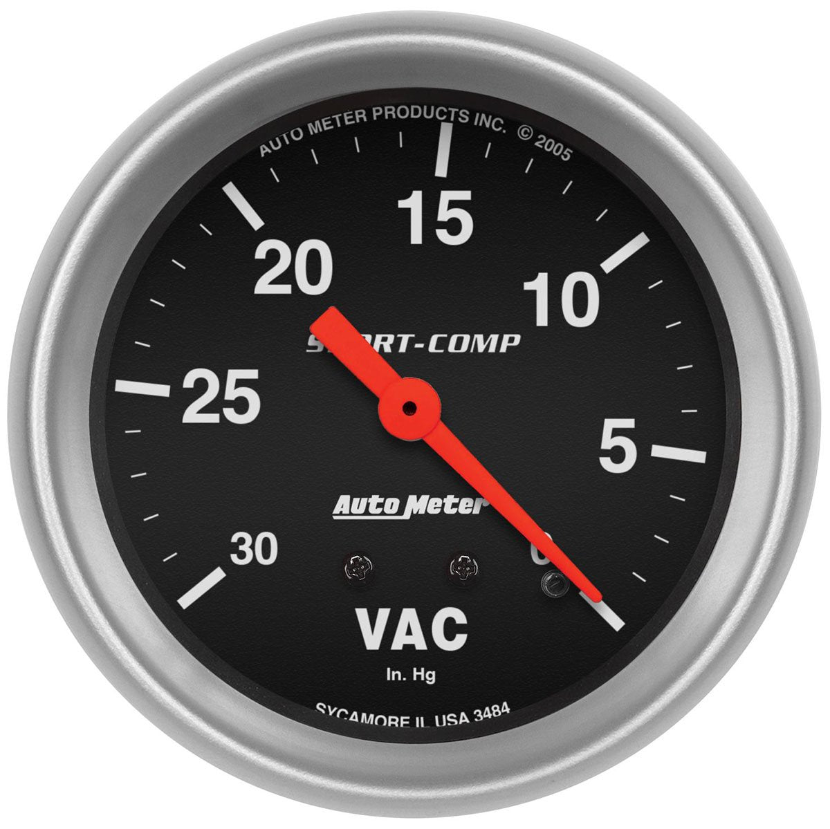 Sport-Comp Series Vacuum Gauge
2-5/8", Full Sweep Mechanical, 30 In. Hg.