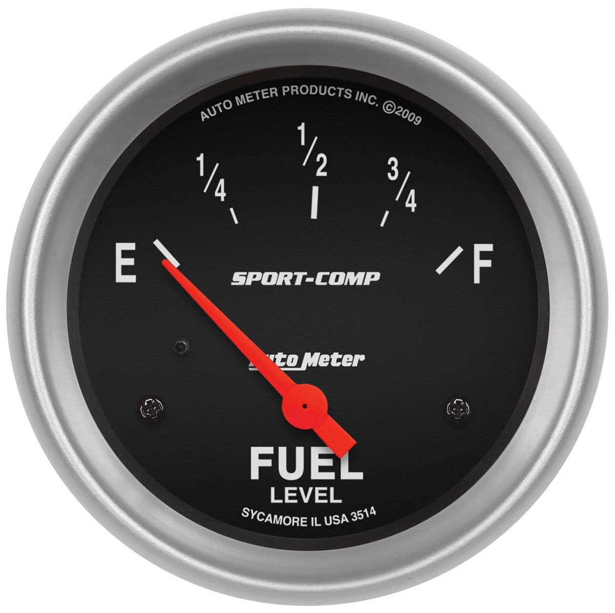 Sport-Comp Series Fuel Level Gauge
2-5/8", Short Sweep Electric, GM, 0 ohms Empty/90 ohms Full