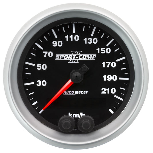 Sport-Comp II GPS Speedometer
3-3/8", In-Dash, Metric, 0-225 kph