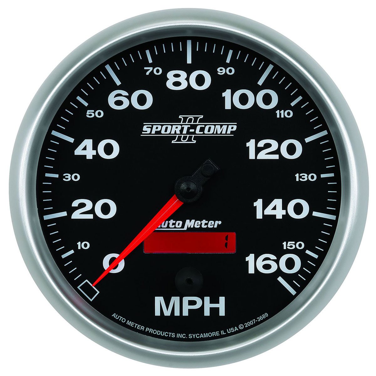 Sport-Comp II Speedometer  5", In-Dash, Programmable, 0-160 mph