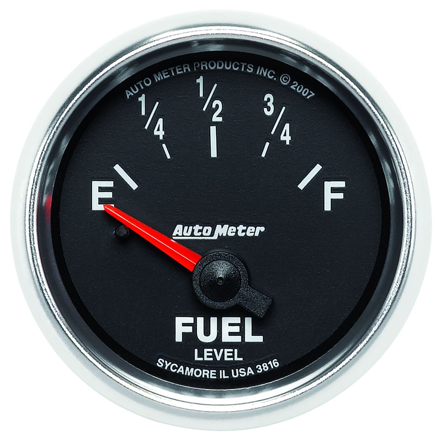 GS Series Fuel Level Gauge  2-1/16", In-Dash, Short Sweep Electric, 240 ohms Empty/33 ohms Full