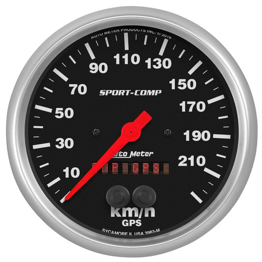 Sport-Comp GPS Speedometer
5", In-Dash, Metric, 0-225 kph