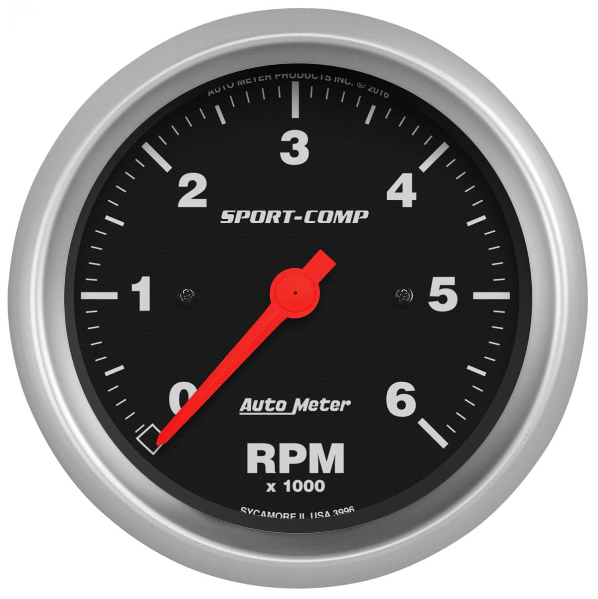 Sport-Comp Series Tachometer
3-3/8", In-Dash, 0-6,000 rpm