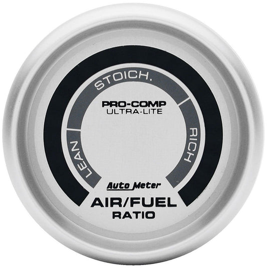 Ultra-Lite Series Air / Fuel Ratio Gauge  2-1/16", Digital, Narrowband, Range: Lean - Rich