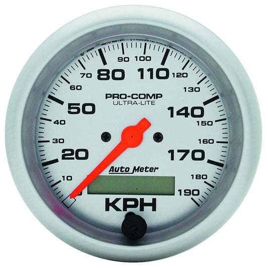 Ultra-Lite Series Speedometer
3-3/8", In-Dash, Electrical, Programmable, 0-190 km/h