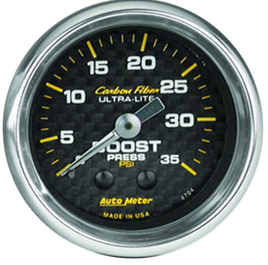 Carbon Fiber Series Boost Gauge
2-1/16", Full Sweep Mechanical, 0-35 psi