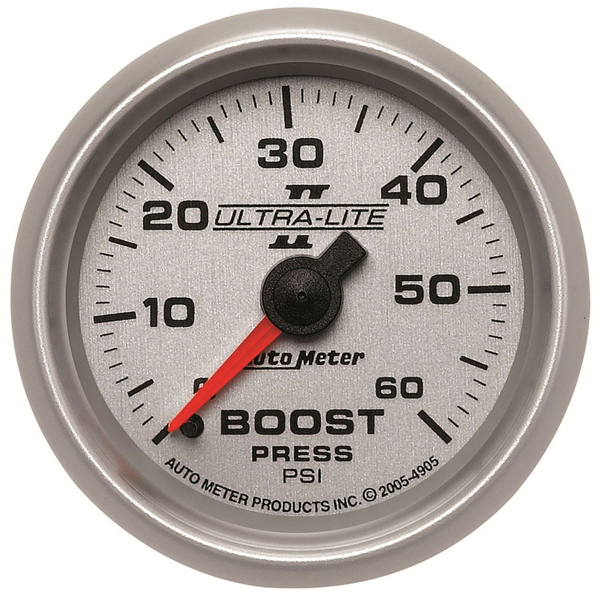 Ultra-Lite II Series Boost Gauge
2-1/16", Full Sweep Mechanical, 0-60 psi