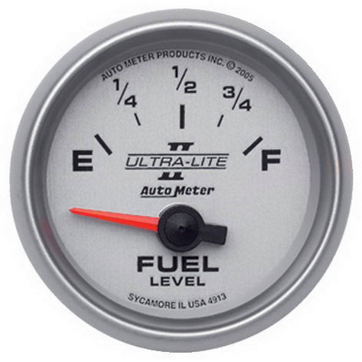 Ultra-Lite II Series Fuel Level Gauge
2-1/16", Short Sweep Electric, GM, 0 ohms Empty/90 ohms Full