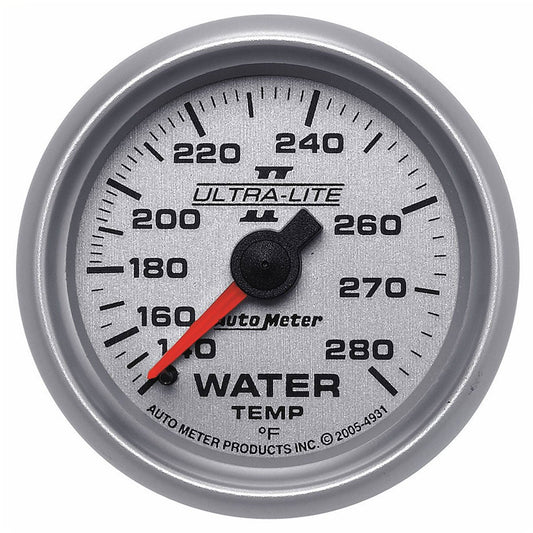 Ultra-Lite II Series Water Temperature Gauge  2-1/16", Full Sweep Mechanical, 140-280°F