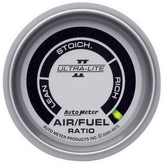 Ultra-Lite II Series Air/Fuel Ratio Gauge  2-1/16", Digital, Narrowband, Range:Lean-Rich