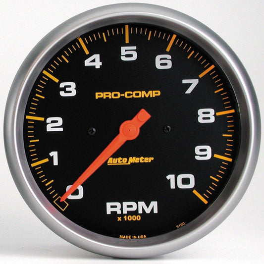 Pro-Comp Series Tachometer  5", In-Dash, Electric, 0-10,000 rpm