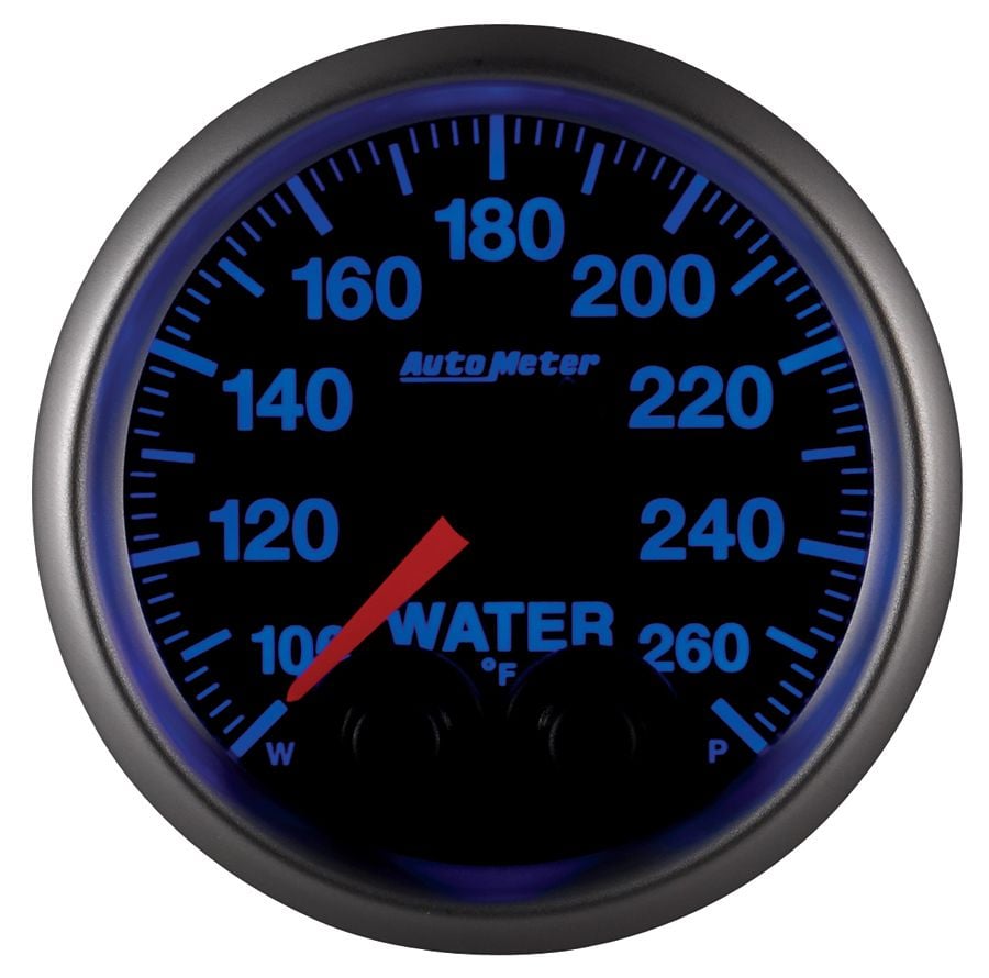 Elite Series Water Temperature Gauge  2-1/16", Programmable Warning Function, 100-260°F