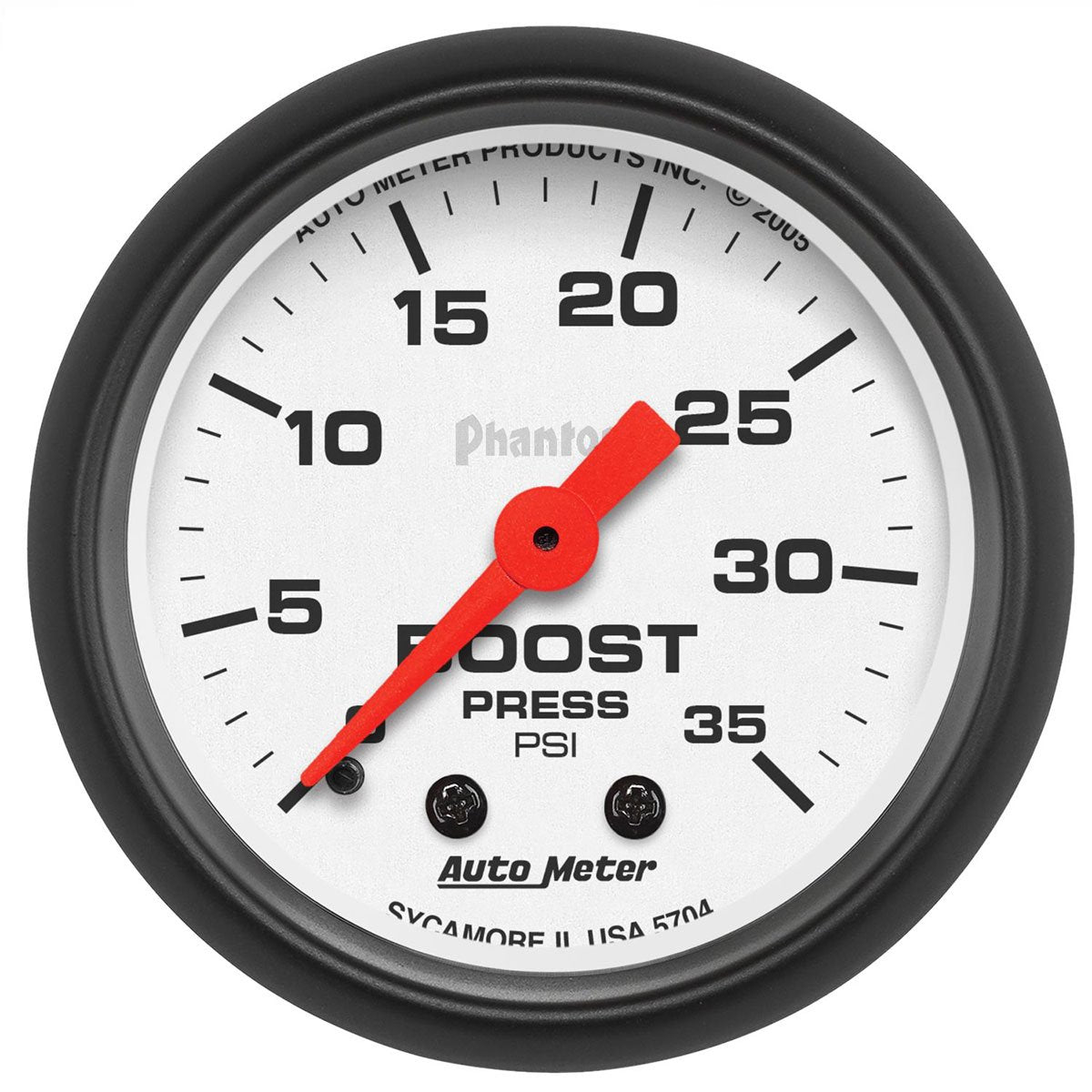 Phantom Series Boost Gauge  2-1/16", Full Sweep Mechanical, 0-35 psi