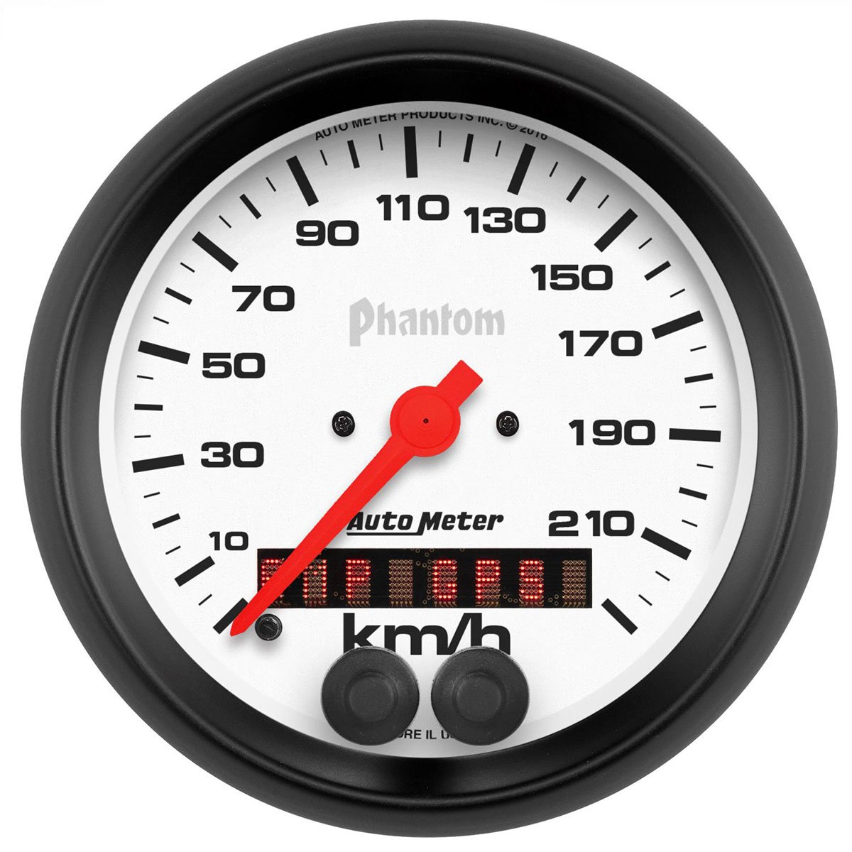 Phantom Series GPS Speedometer
3-3/8", In-Dash, Metric, 0-225 kph