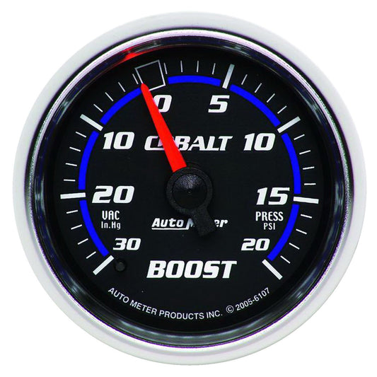 Cobalt Series Boost/Vacuum Gauge
2-1/16", Full Sweep Mechanical, 30 In. Hg./20 psi