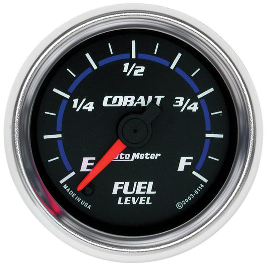 Cobalt Series Fuel Level Gauge
2-1/16", Full Sweep Electric, Programmable, 0-280 ohms