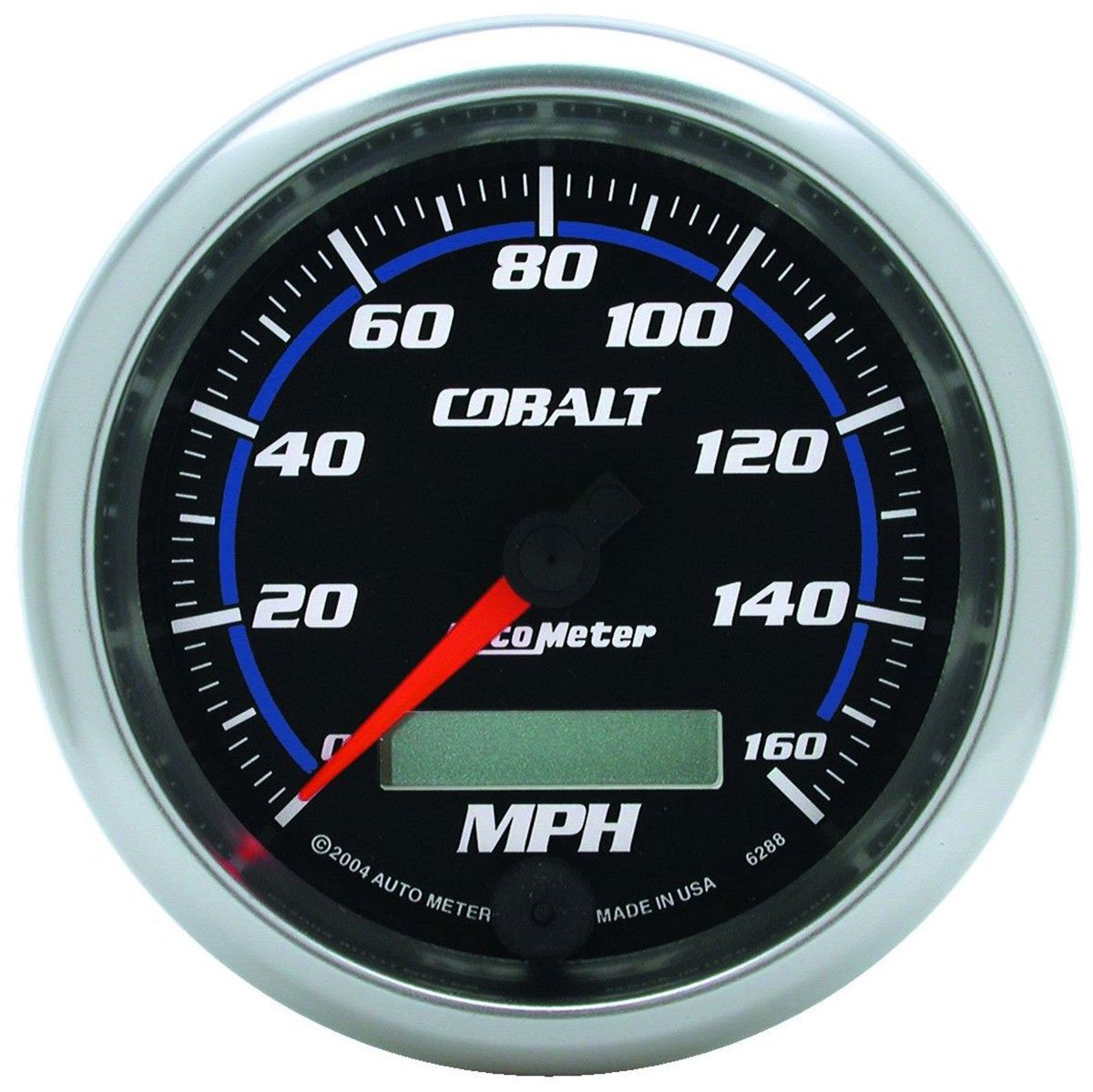 Cobalt Series Speedometer  3-3/8", In-Dash, Programmable, 0-160 mph