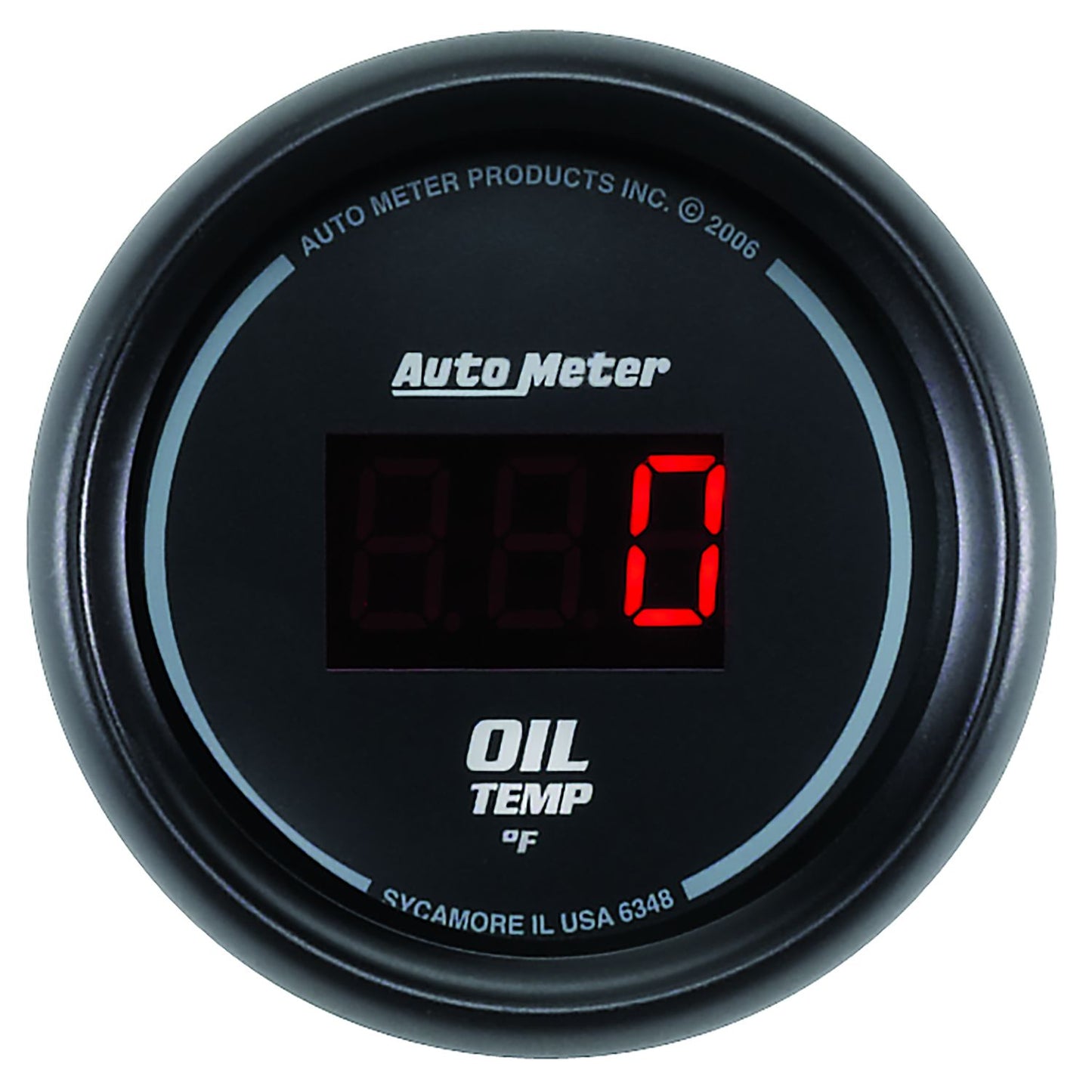 Sport-Comp Digital Series Oil Temperature Gauge  Digital, In-dash, 2-1/16", 0-340°F