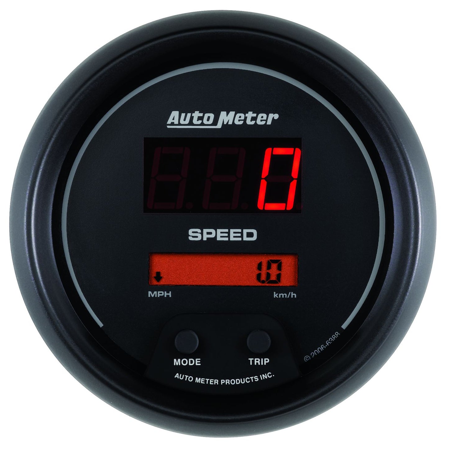 Sport-Comp Digital Series Speedometer Digital, Programmable, In-dash, 3-3/8", 160 MPH or 260 km/h