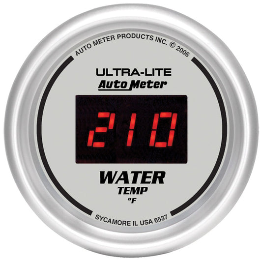 Ultra-Lite Digital Series Water Temperature Gauge
Digital, In-dash, 2-1/16", 0-300°F