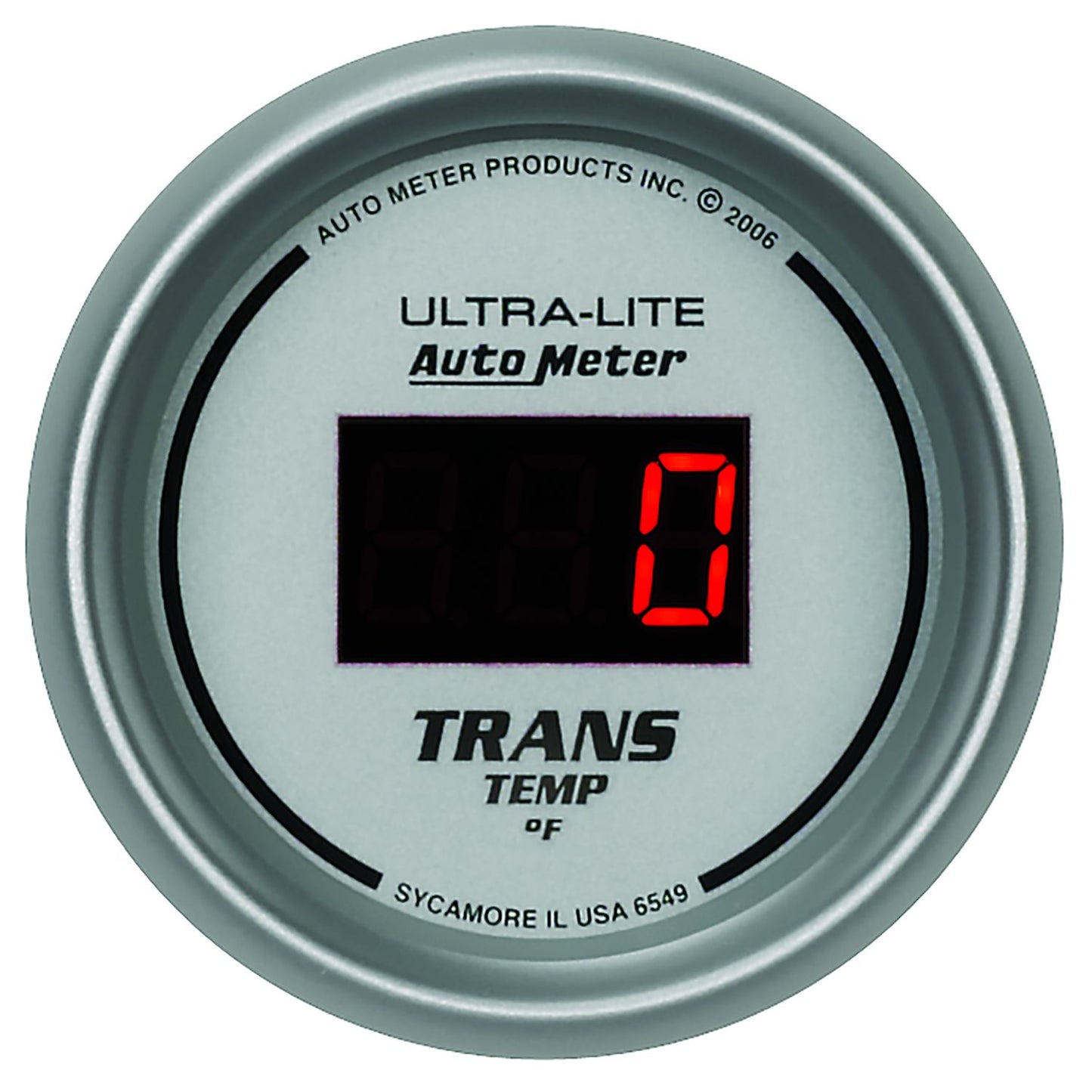 Ultra-Lite Digital Series Transmission Temperature Gauge
Digital, In-dash, 2-1/16", 0-300°F