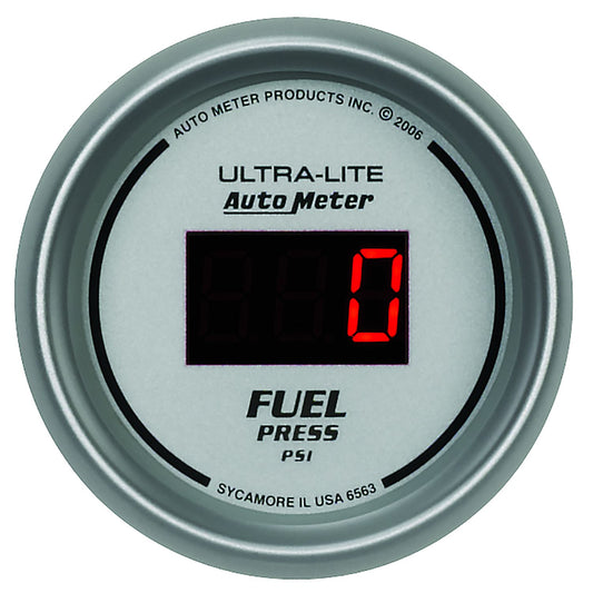 Ultra-Lite Digital Series Fuel Pressure Gauge  Digital, In-dash, 2-1/16", 0-100 psi